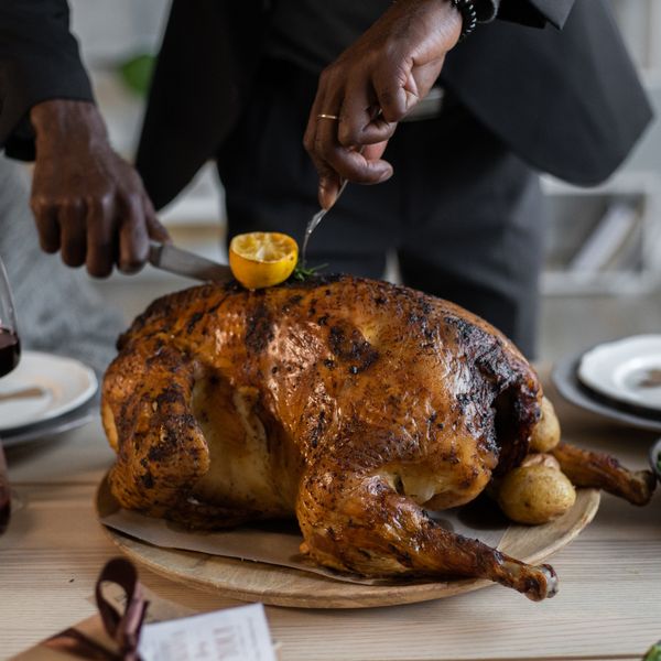 A roast chicken